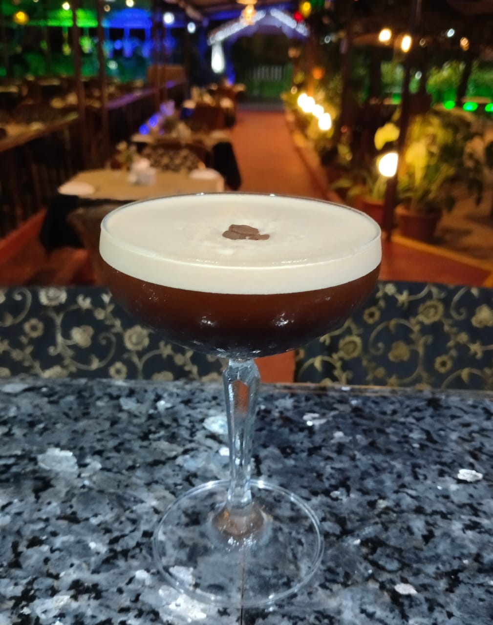 Cocktail selection at Octima Bar in South Goa