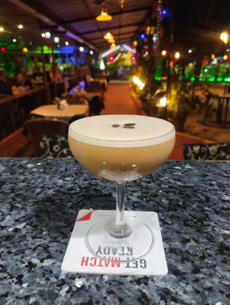 Happy customers dining at Octima Restaurant in Cavelossim, Goa